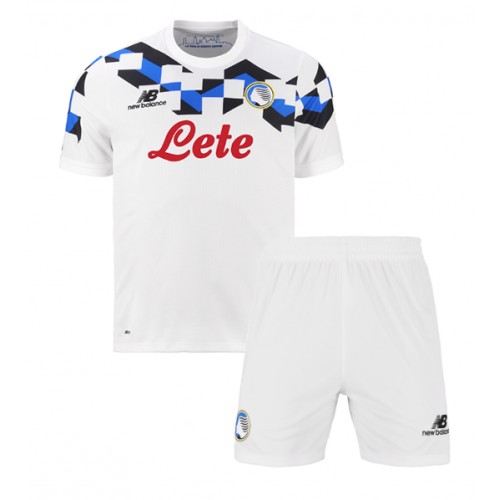 Stroje piłkarskie Atalanta Koszulka Wyjazdowej dla dzieci 2026-27 Krótki Rękaw (+ szorty)